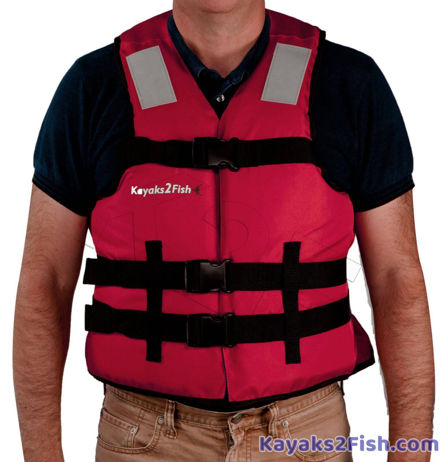 LifeJacket Buoyancy Vest Life Jacket Red Kayak Life Jacket
