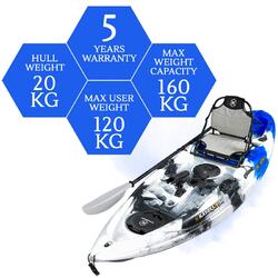 NextGen 9 Fishing Kayak Package - Blue Camo [Brisbane-Darra]
