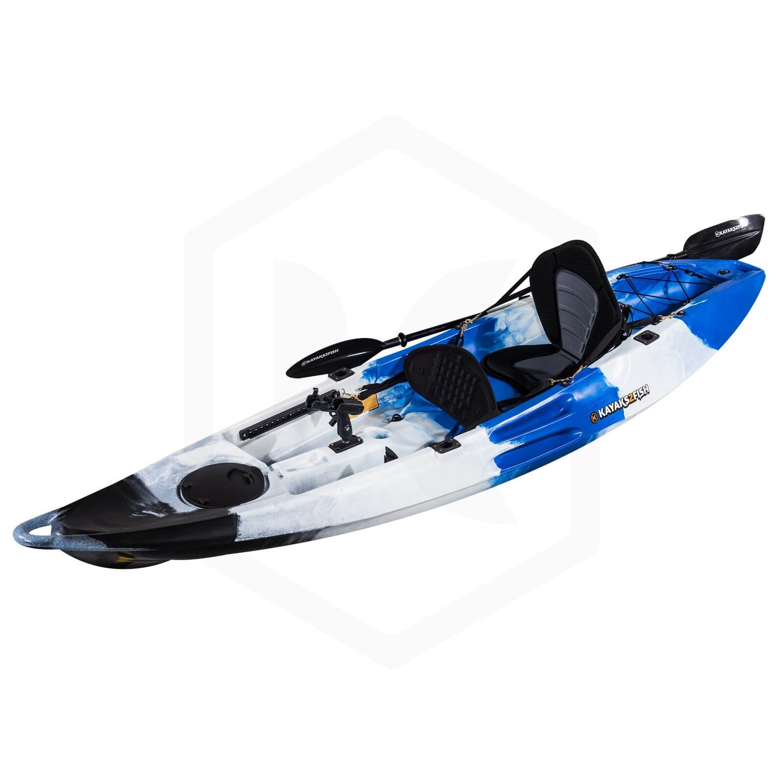 Falcon 1+1 Fishing Tandem Kayak Package Blue Camo