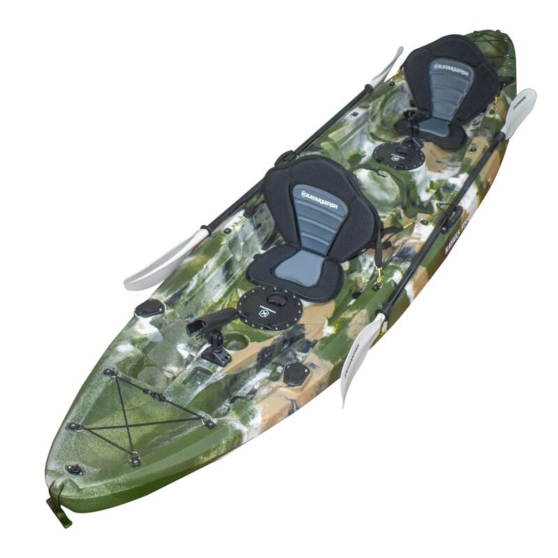 Eagle Double Fishing Kayak Package Jungle Camo Kayaks2Fish
