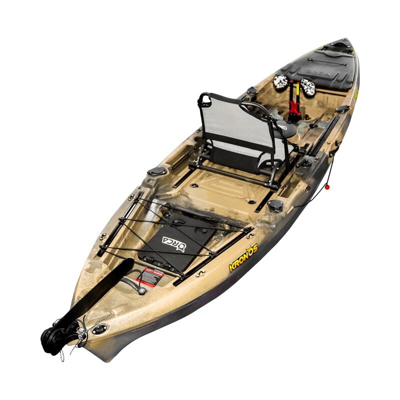 Kronos Foot Pedal Pro Fish Kayak Package with Max-Drive - Sahara [Sydney]