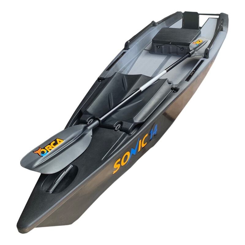 Orca Outdoors Sonic 14 Skiff Speed Kayak - Raven [Sydney]