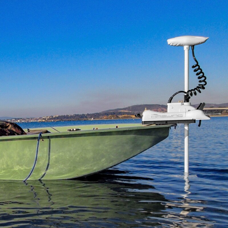 Haswing Cayman B 55lbs Trolling Motor 12V with GPS White 1899