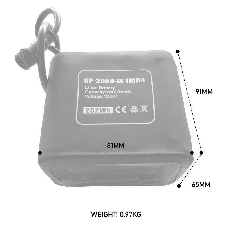 Orca Power 12V 20AH Lithium-Ion Battery Power Kit Orca Power 12V 20AH Lithium-Ion Battery Power Kit