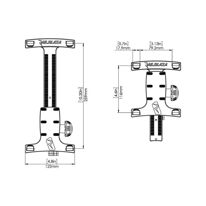 Railblaza Screengrabba R-Lock Starport Kit Railblaza Screengrabba R-Lock Starport Kit