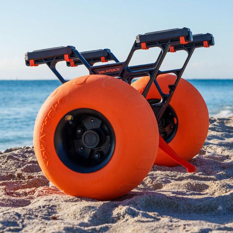 YakAttack TowNStow Bunkster Kayak Cart With Sand Tires YakAttack TowNStow Bunkster Kayak Cart With Sand Tires