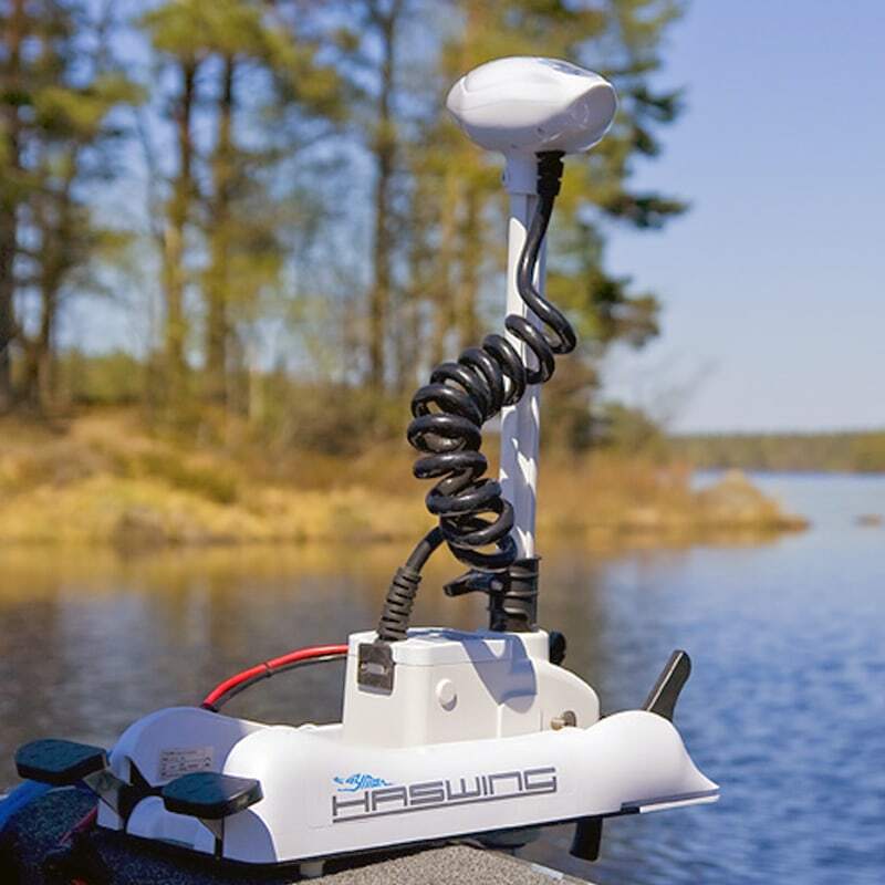 Haswing Cayman B 55lbs Trolling Motor 12V with GPS White 1899