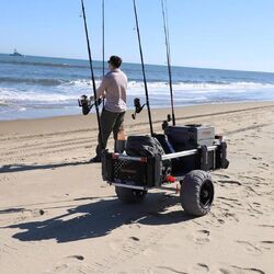 YakAttack SandRig Surf Cart, 20” x 54” with 16" Balloon Tires YakAttack SandRig Surf Cart, 20” x 54” with 16" Balloon Tires