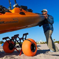 YakAttack TowNStow Bunkster Kayak Cart With Sand Tires YakAttack TowNStow Bunkster Kayak Cart With Sand Tires
