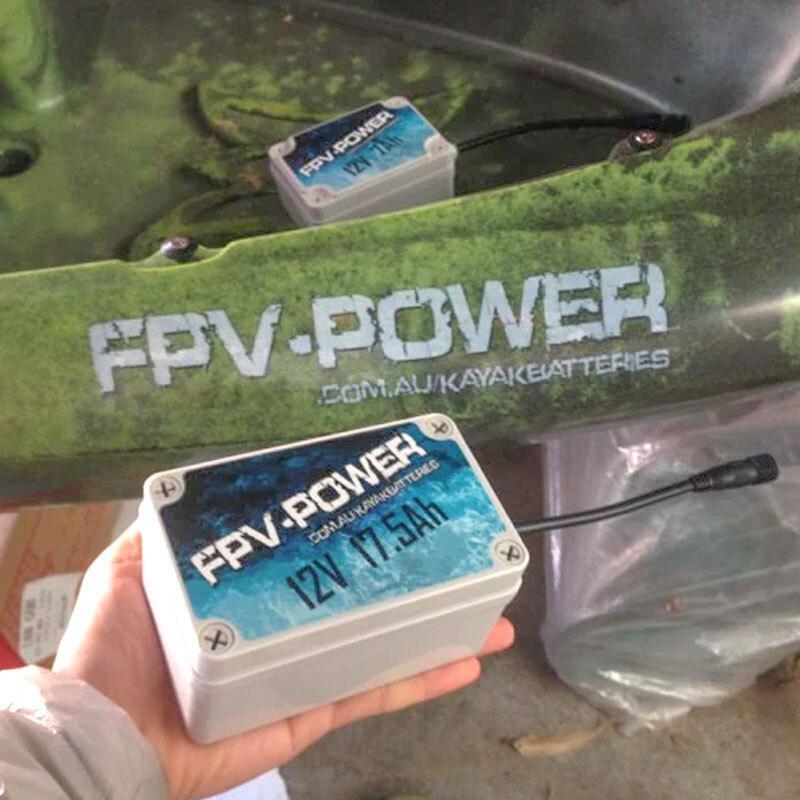 FPV-Power Kayak Battery Combo 12V 17.5AH FPV-Power Kayak Battery Combo 12V 17.5AH