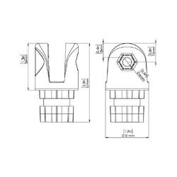 Railblaza Clevis/Bimini Support Pair Railblaza Clevis/Bimini Support Pair