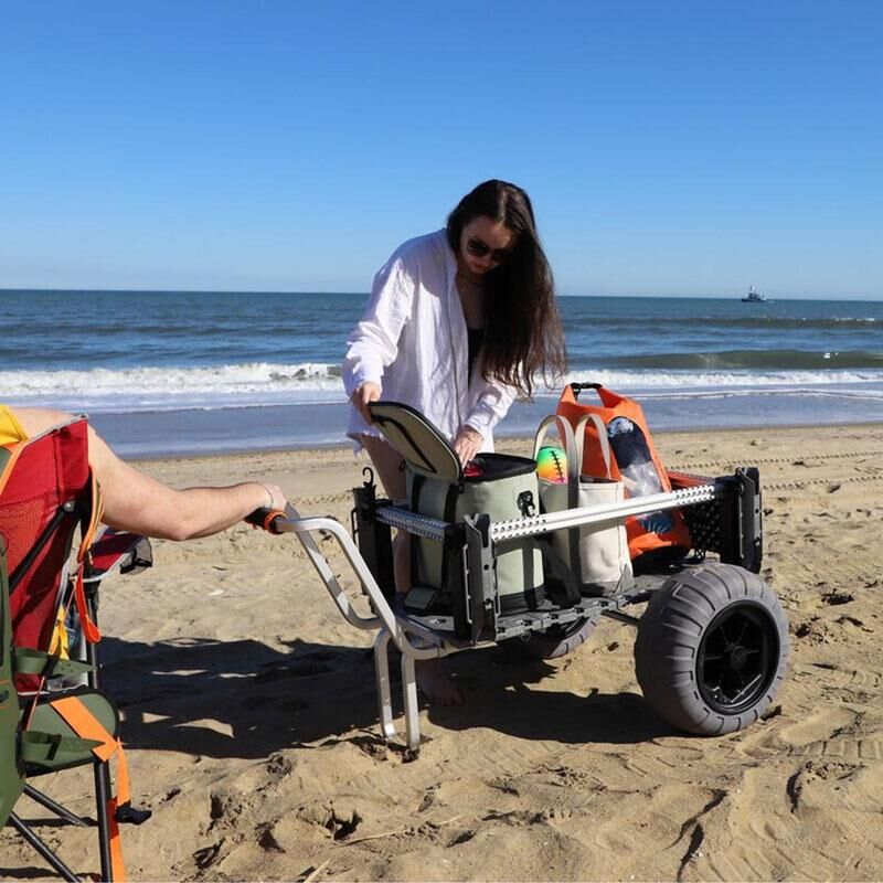 YakAttack SandRig Surf Cart, 20” x 36” with 16" Balloon Tires YakAttack SandRig Surf Cart, 20” x 36” with 16" Balloon Tires