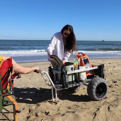 YakAttack SandRig Surf Cart, 20” x 36” with 16" Balloon Tires YakAttack SandRig Surf Cart, 20” x 36” with 16" Balloon Tires