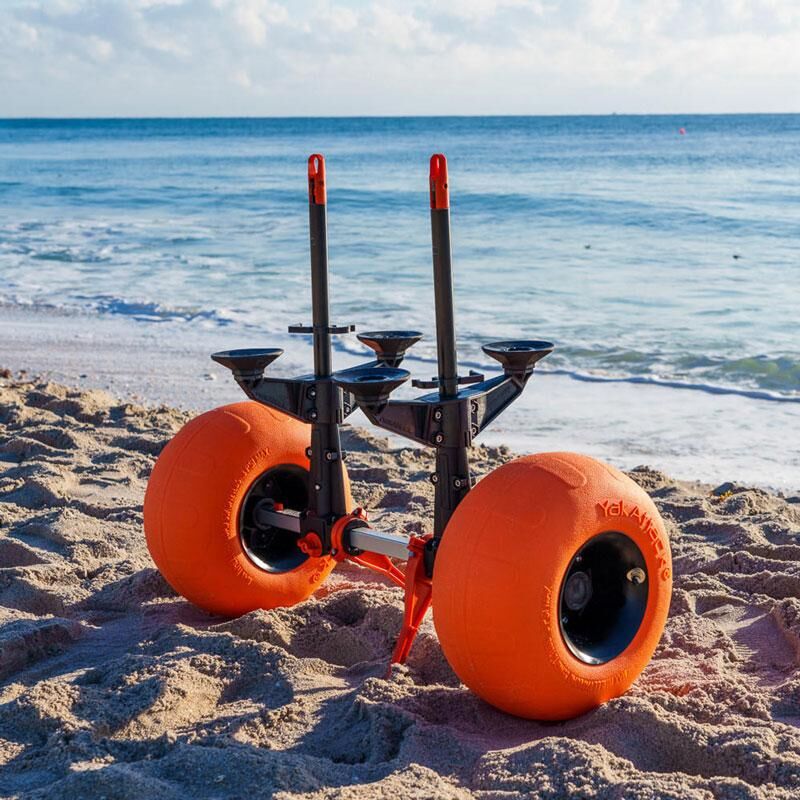 YakAttack TowNStow Scupper Kayak Cart With Sand Tires YakAttack TowNStow Scupper Kayak Cart With Sand Tires