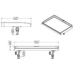 Railblaza Fillet Table Kit including Starports - White