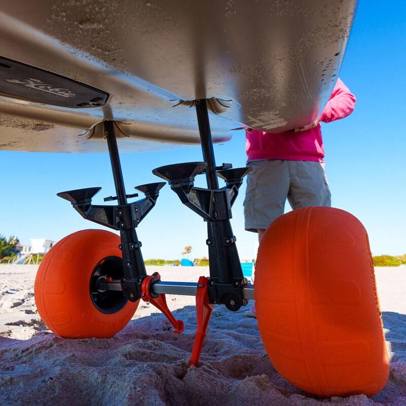 YakAttack TowNStow Scupper Kayak Cart With Sand Tires YakAttack TowNStow Scupper Kayak Cart With Sand Tires