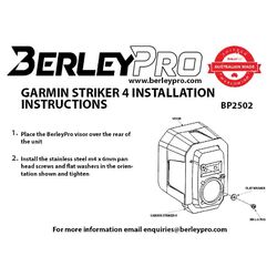 BerleyPro Garmin Striker Plus 4 Visor BerleyPro Garmin Striker Plus 4 Visor