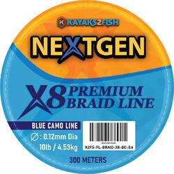 NextGen X8 Premium Braided Line Blue Camo 4.5KG