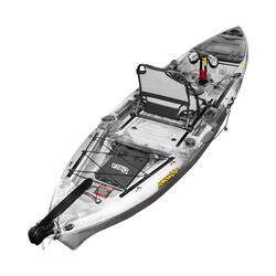 Kronos Foot Pedal Pro Fish Kayak Package with Max-Drive  - Arctic [Brisbane-Coorparoo]