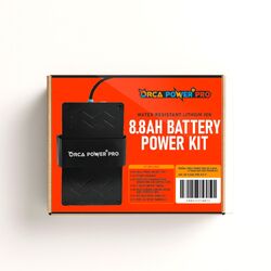 Orca Power Pro 12V 8.8AH Lithium-Ion Battery Power Kit Orca Power Pro 12V 8.8AH Lithium-Ion Battery Power Kit