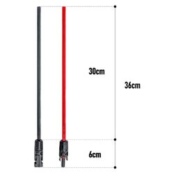Orca Power 30cm 10AWG Cable Leads (Red & Black) with 60A Waterproof Connectors Orca Power 30cm 10AWG Cable Leads (Red & Black) with 60A Waterproof Connectors