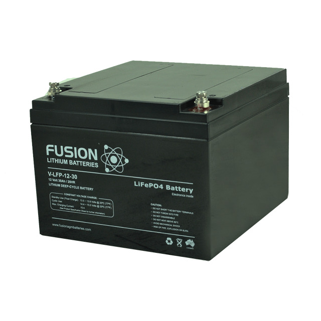 Fusion 12V 30AH Lithium Ion Phosphate Deep-Cycle Battery Fusion 12V 30AH Lithium Ion Phosphate Deep-Cycle Battery