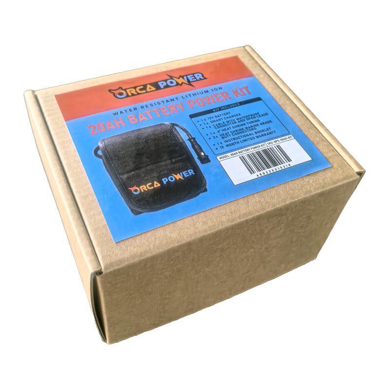 Orca Power 12V 20AH Lithium-Ion Battery Power Kit Orca Power 12V 20AH Lithium-Ion Battery Power Kit