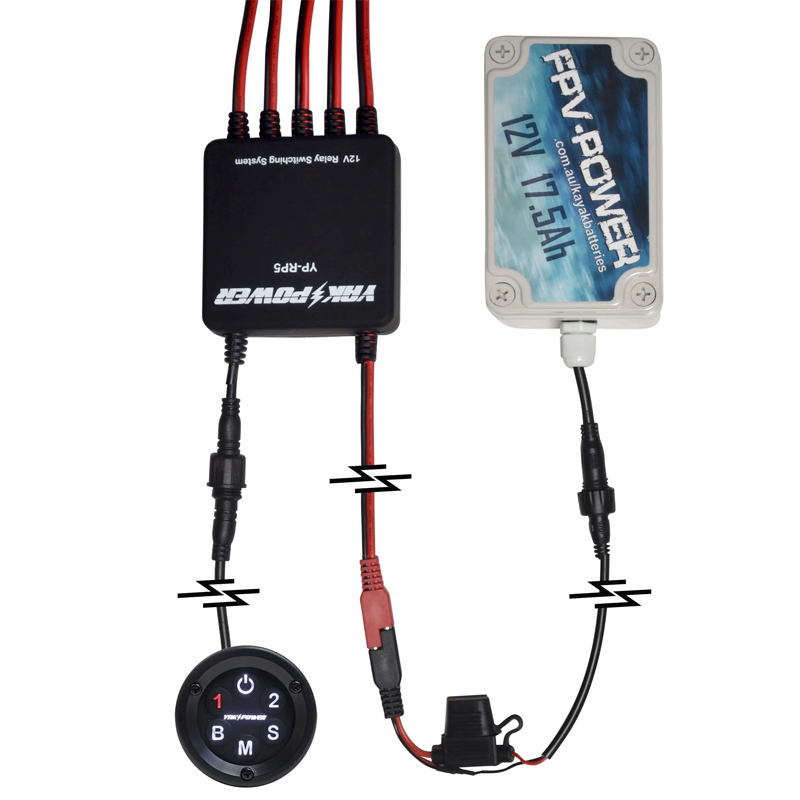 Yak-Power 12in Battery Terminal Connector with SAE to FPV Battery Connector Yak-Power 12in Battery Terminal Connector with SAE to FPV Battery Connector