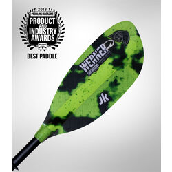 Werner Shuna Hooked Adjustable Two Piece Straight Shaft Paddle - Bass Green 220cm