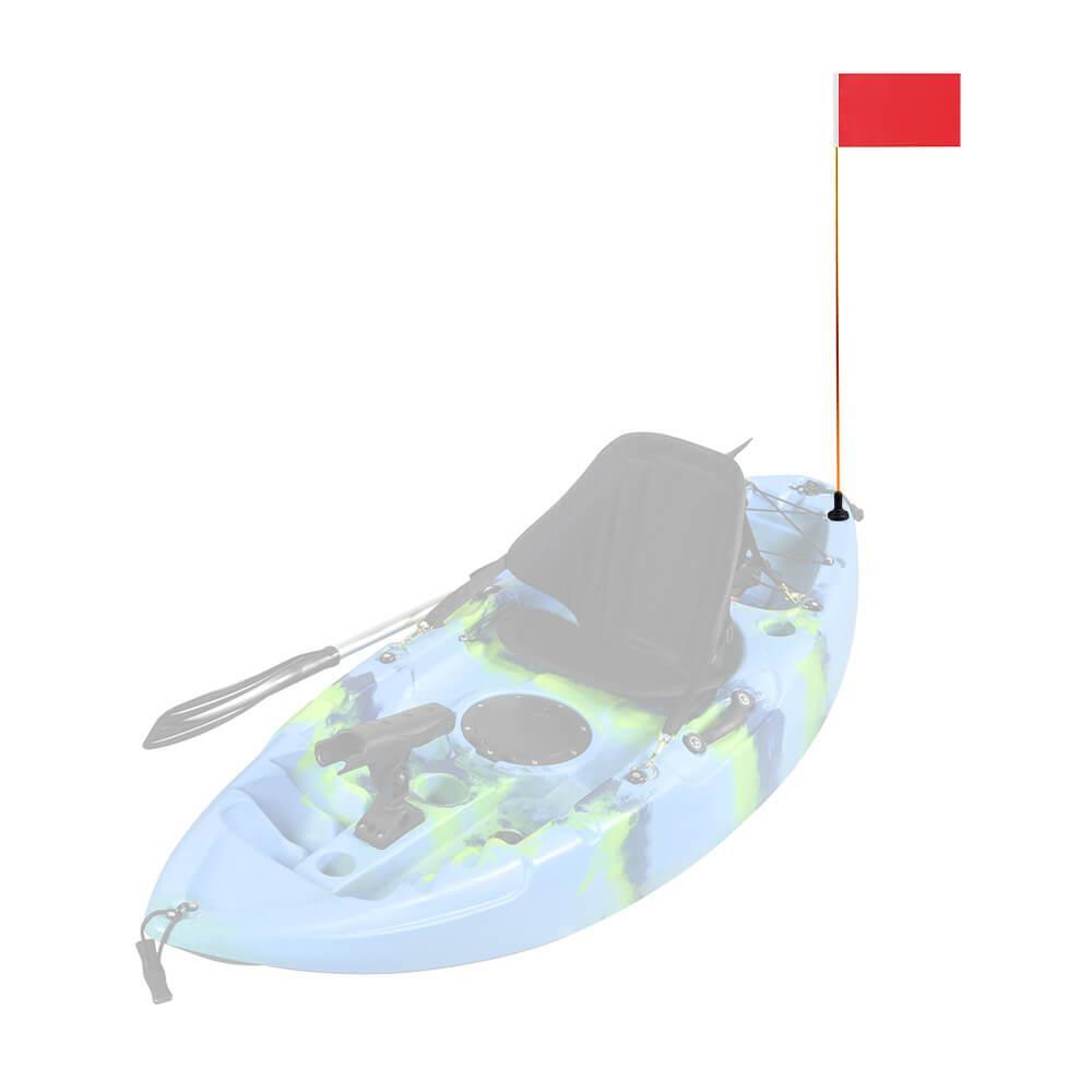 K2F Kayak Safety Flag Telescoping with Universal Rail Mount Base