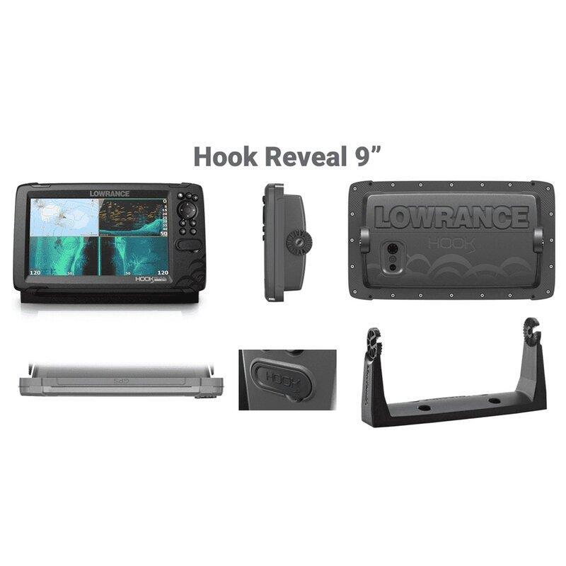 Lowrance HOOK Reveal 9 TripleShot with CHIRP, SideScan, DownScan