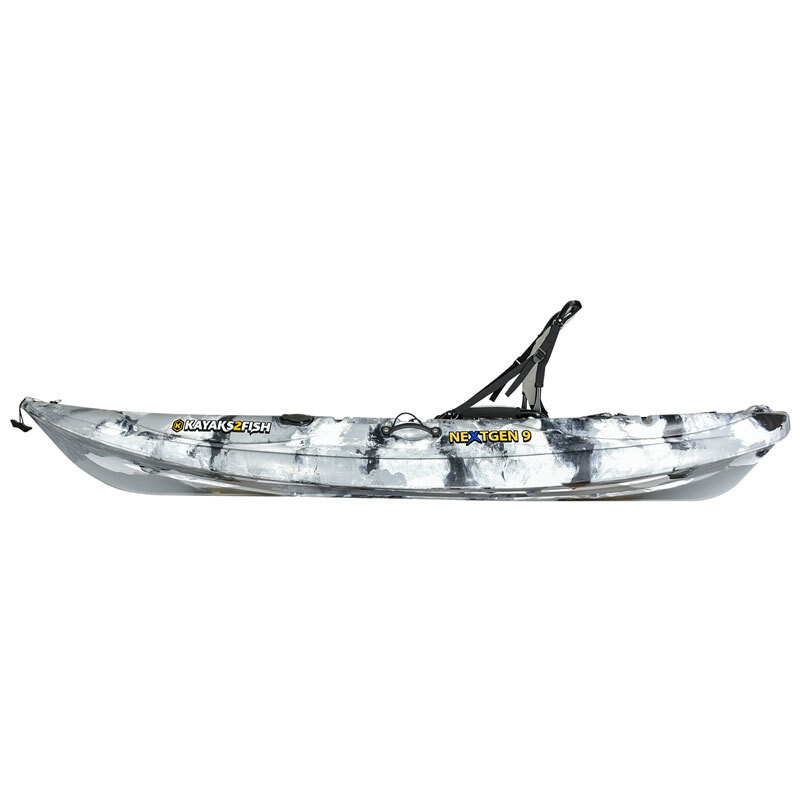 NEXTGEN 9 Fishing Kayak Package - Grey Camo [Perth]
