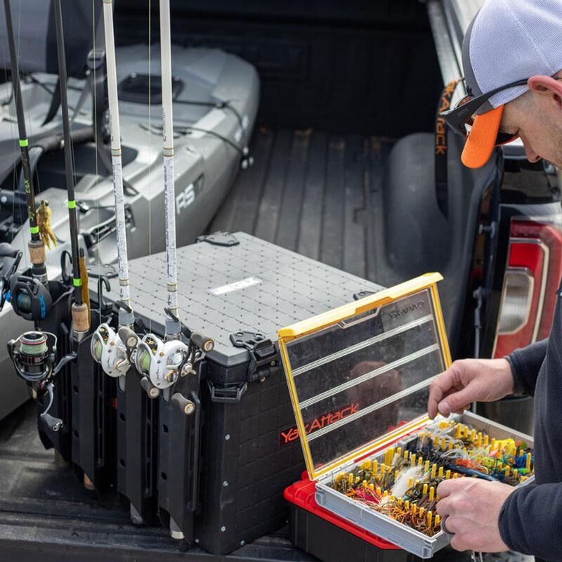 YakAttack BlackPak Pro Kayak Fishing Crate - 16″ x 16″ YakAttack BlackPak Pro Kayak Fishing Crate - 16″ x 16″