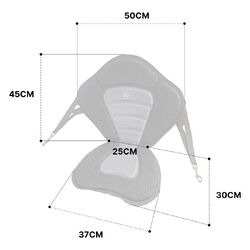 K2F Luxury Kayak Seat With High Back Rest | Kayak Seat | Padded Kayak Seat K2F Luxury Kayak Seat With High Back Rest | Kayak Seat | Padded Kayak Seat