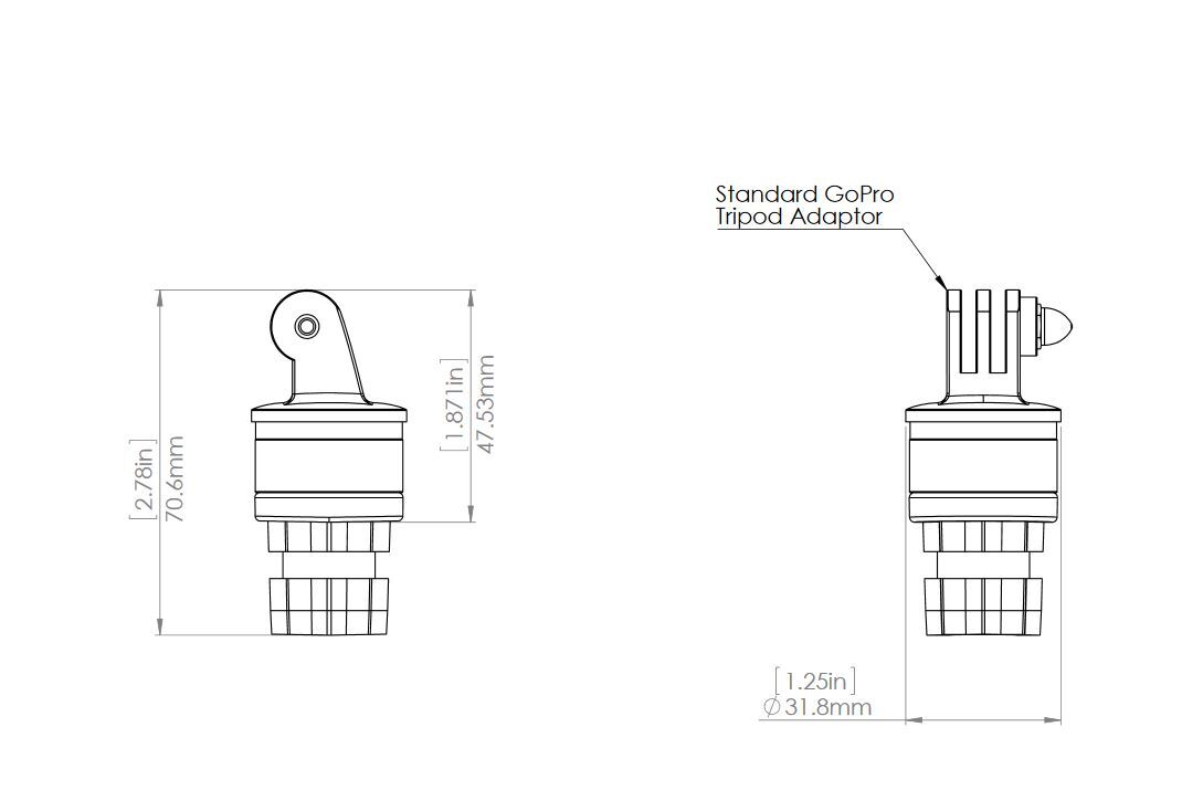 Railblaza Camera Mount Adaptor Railblaza Camera Mount Adaptor