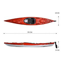 Orca Outdoors Xlite 13 Ultralight Performance Touring Kayak - Red [Newcastle]