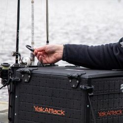 YakAttack TetherTube Rod Holder W/ Hardware - Black YakAttack TetherTube Rod Holder W/ Hardware - Black