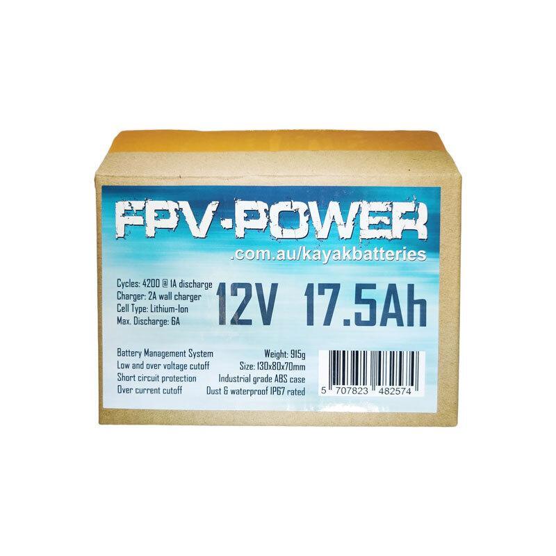 FPV-Power Kayak Battery Combo 12V 17.5AH FPV-Power Kayak Battery Combo 12V 17.5AH