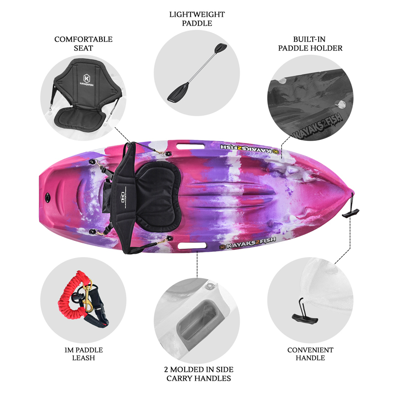 Puffin Kids Kayak Package - Pink & Purple [Sydney]