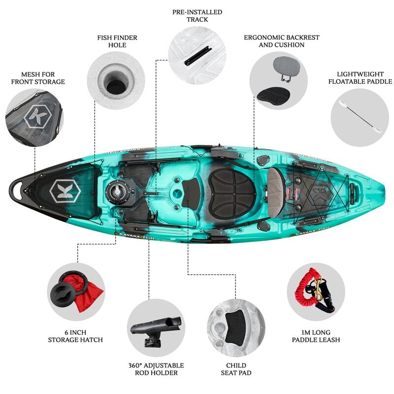 NextGen 1 +1 Fishing Tandem Kayak Package - Bora Bora [Newcastle]