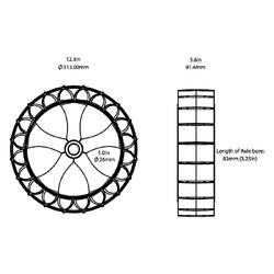 Railblaza C-Tug SandTrakz Wheels (Wheels Only)