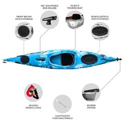 Oceanus 3.8M Single Sit In Kayak - Blue Sea [Perth]