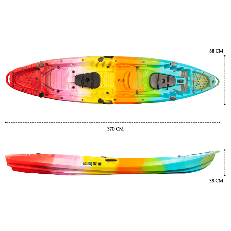 Merlin Pro Double Fishing Kayak Package - Rainbow [Newcastle]