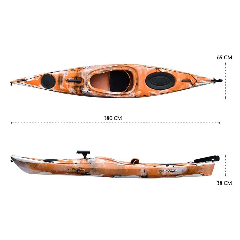 Oceanus 3.8M Single Sit In Kayak - Coral [Sydney]
