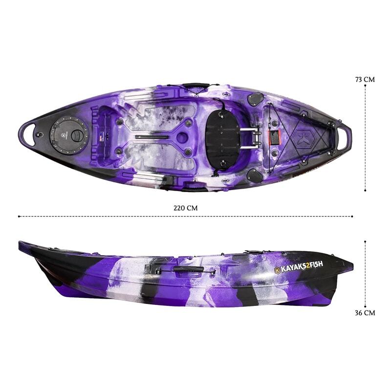 NextGen 7 Fishing Kayak Package - Purple Camo [Perth]