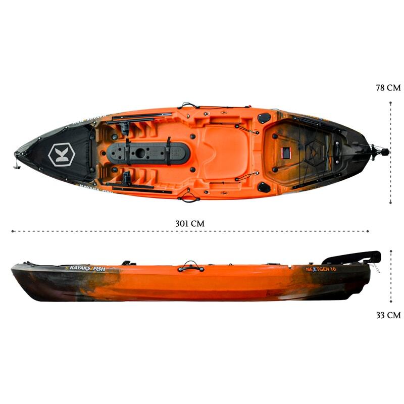 NextGen 10 Pro Fishing Kayak Package - Sunset [Perth]