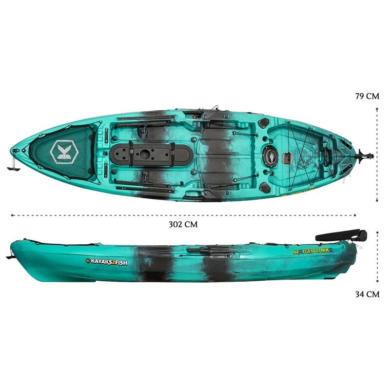 NextGen 10 MKII Pro Fishing Kayak Package - Bora Bora [Perth]