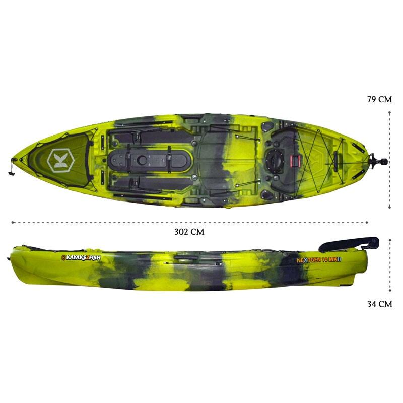 NEXTGEN 10 MKII Pro Fishing Kayak Package - Moss [Perth]