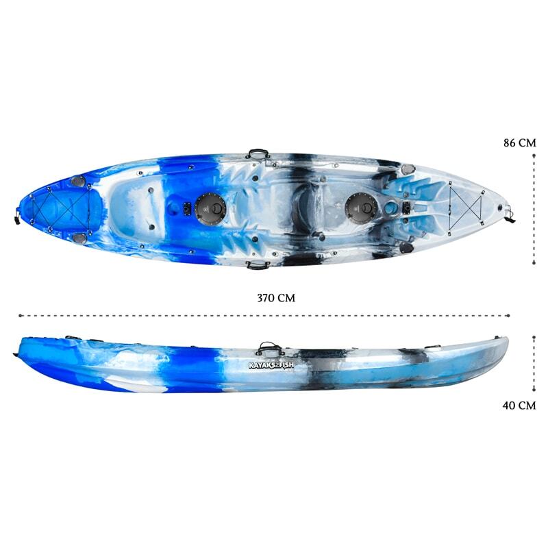 Eagle Double Fishing Kayak Package - Blue Camo [Perth]