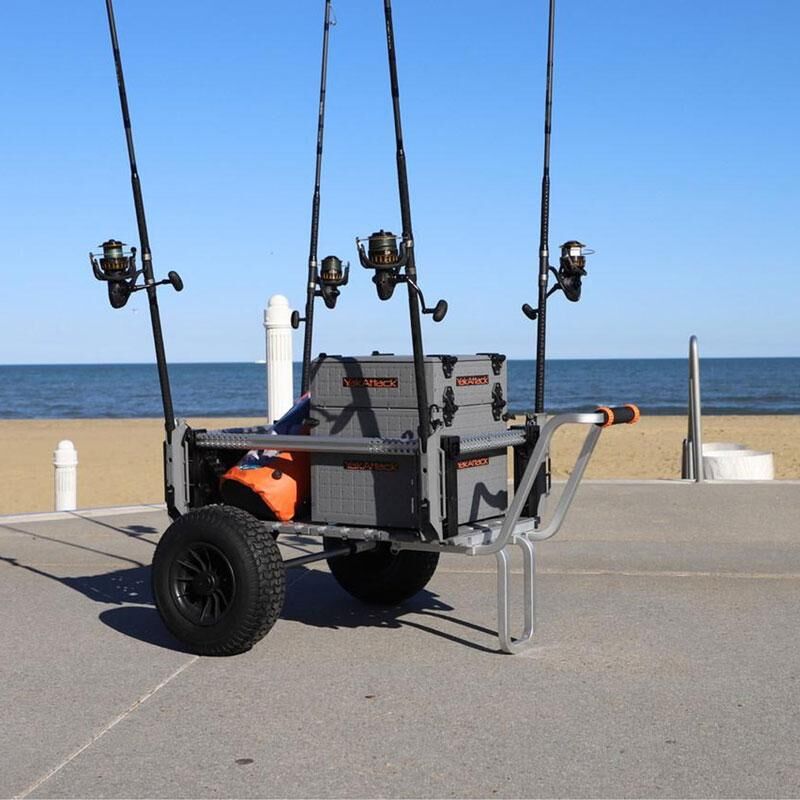 YakAttack SandRig Surf Cart, 20” x 36” with 16" Rubber Tires YakAttack SandRig Surf Cart, 20” x 36” with 16" Rubber Tires